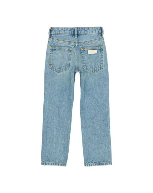 Jean Droit Taille Haute Cher denim délavé