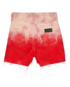Cherryl Tie and Dye rote Shorts