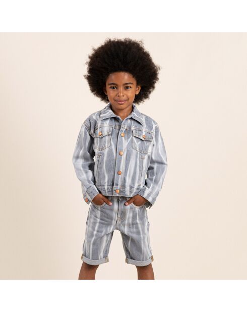 Veste Nick gris tie & dye