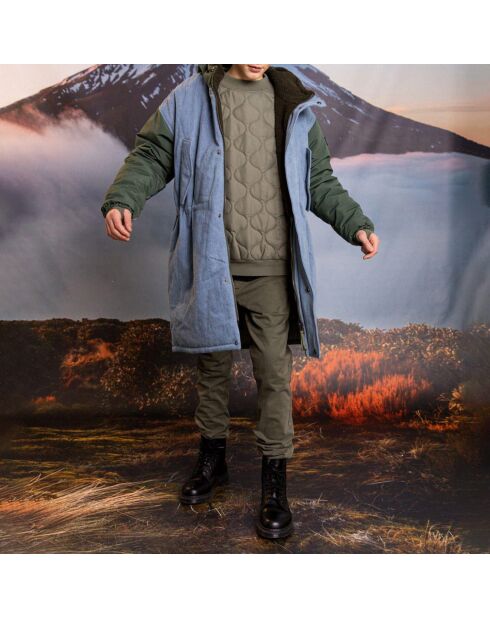 Parka Réversible Law en denim