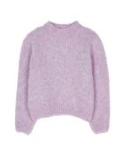 Pull en Laine & Alpaga mélangés Lona violet