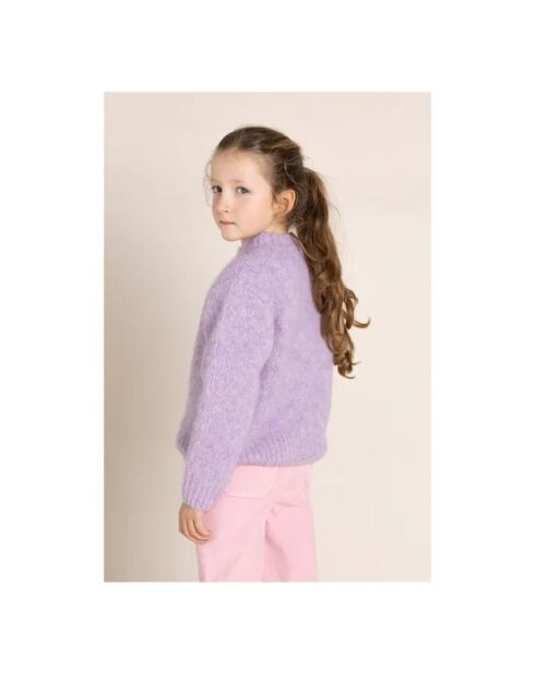 Pull en Laine & Alpaga mélangés Lona violet