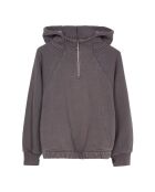 Sweat à capuche en Coton Jody gris