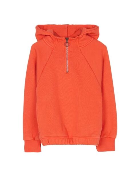 Sweat à capuche en Coton Jody orange