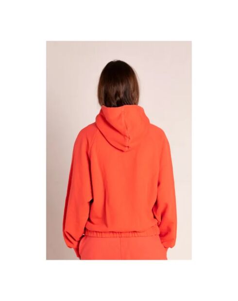 Sweat à capuche en Coton Jody orange