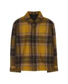 Chemise en Laine Mélangée Dova jaune/marron