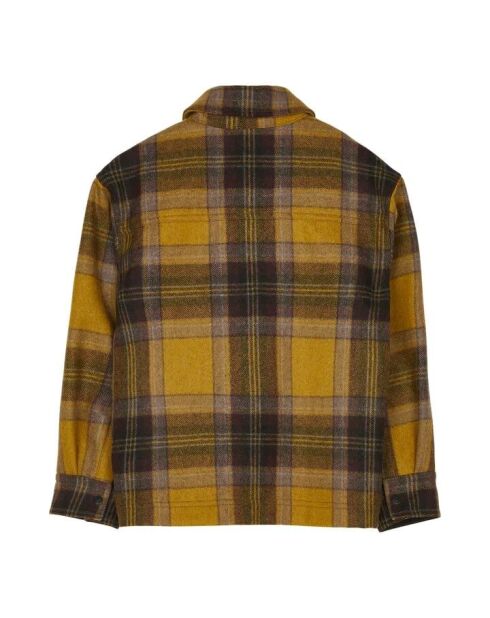 Chemise en Laine Mélangée Dova jaune/marron