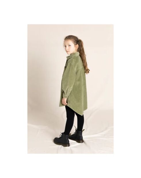Robe en Velours côtelé Darcy kaki