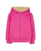 Sweat réversible en Polaire & Sherpa Hooper rose/écru