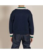 Pull en Laine mélangée Campus bleu marine
