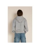 Hoodie Happy gris