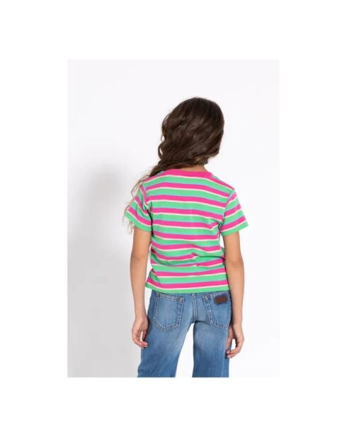 T-shirt Rayé Kelly rose