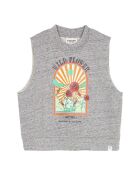 Sweat Sans Manches Clem gris