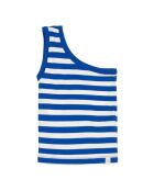 Canotta Donna a righe blu scuro