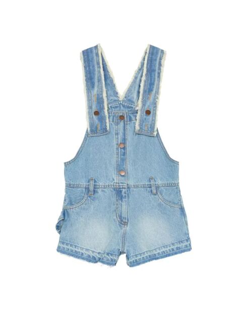 Combinaison Short Jude denim délavé