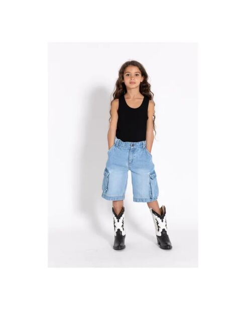 Short Cargo Cruiser denim délavé