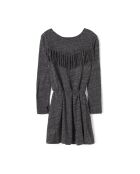 Abito Birdy Fringes grigio antracite