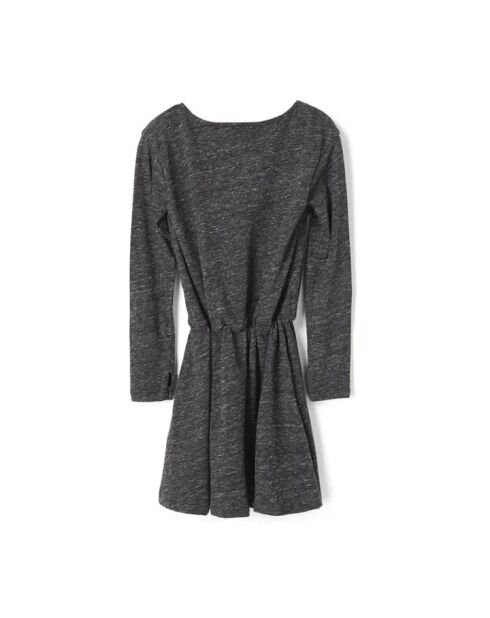 Robe Franges Birdy gris anthracite