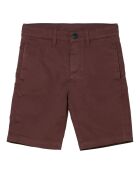 Short en coton Chino Allen bordeaux