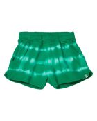 Short en coton Holiday Tie and Dye vert