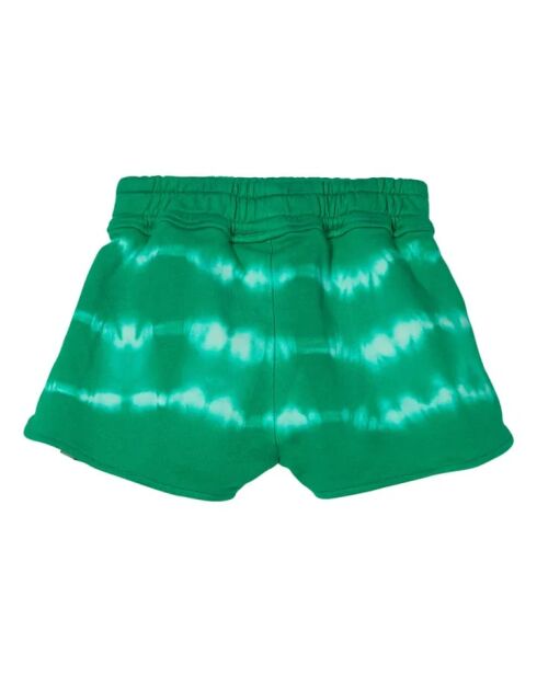 Short en coton Holiday Tie and Dye vert