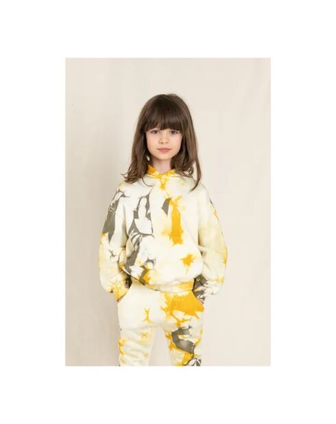 Hoodie Tie and Dye Horst jaune