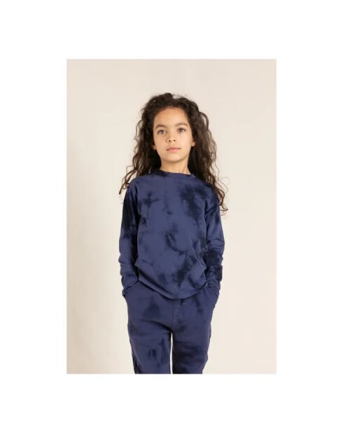 T-Shirt Tie and Dye Nico bleu marine