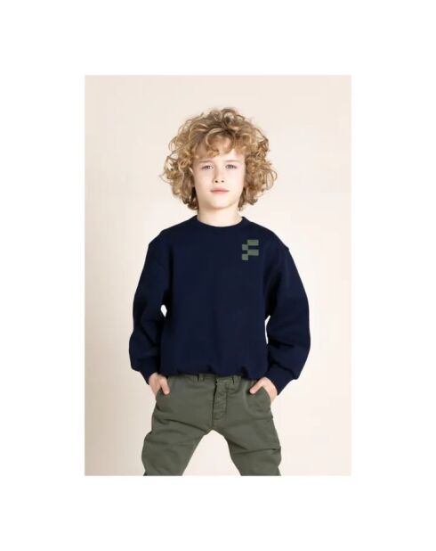 Sweat en Coton Wind bleu