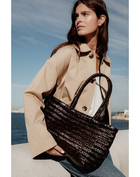 Borsa Delhi Medium Marrone