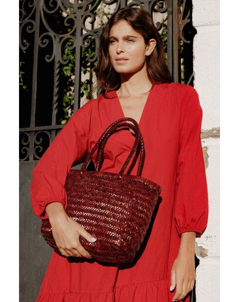 Borsa Delhi Medium Bordeaux