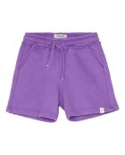 Shorts Trinity in cotone viola a tinta unita