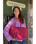 Bolsa Delhi grande con forma de frambuesa