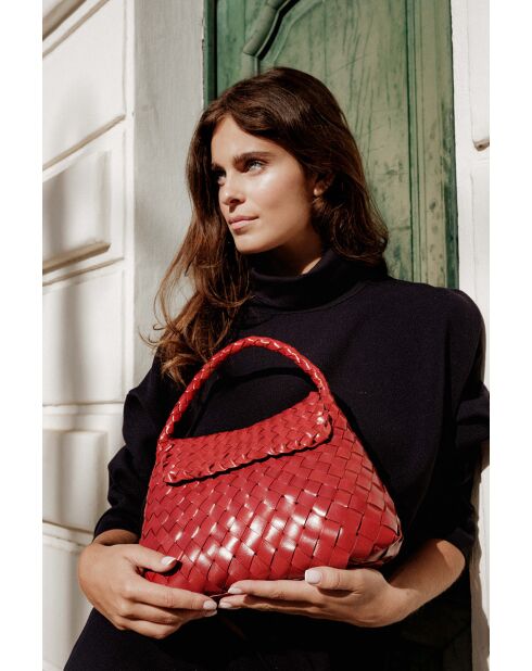 Jacky Mini Rote Schultertasche