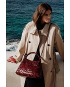 Bolso de hombro Jacky Bordeaux