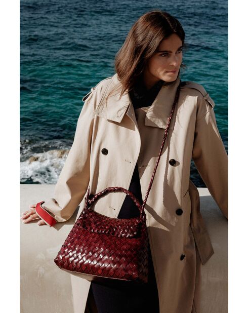 Bolso de hombro Jacky Bordeaux