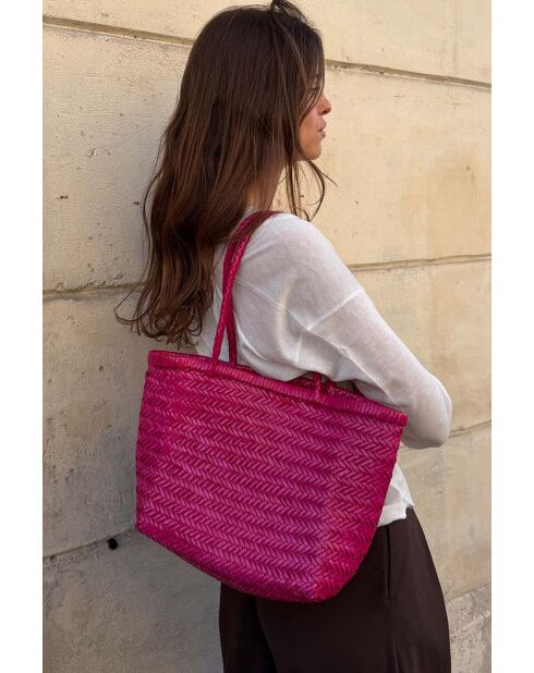 Bolsa Delhi mediana con forma de frambuesa