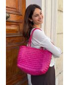 Cabas Delhi Medium Framboise
