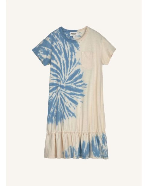 Robe Patti bleu tie & dye