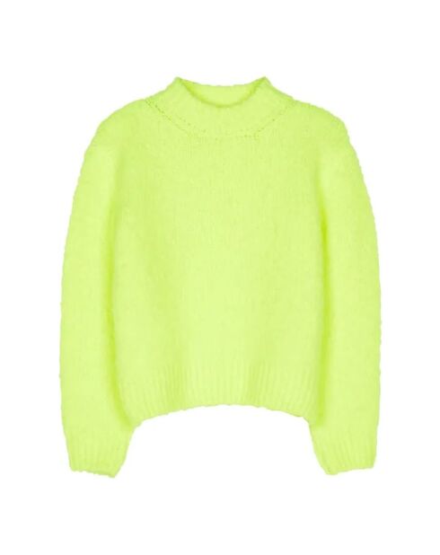 Pull en Laine & Alpaga mélangés Lona jaune