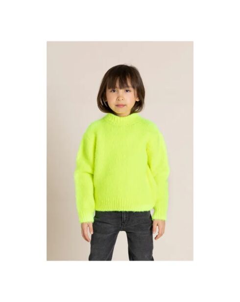 Pull en Laine & Alpaga mélangés Lona jaune