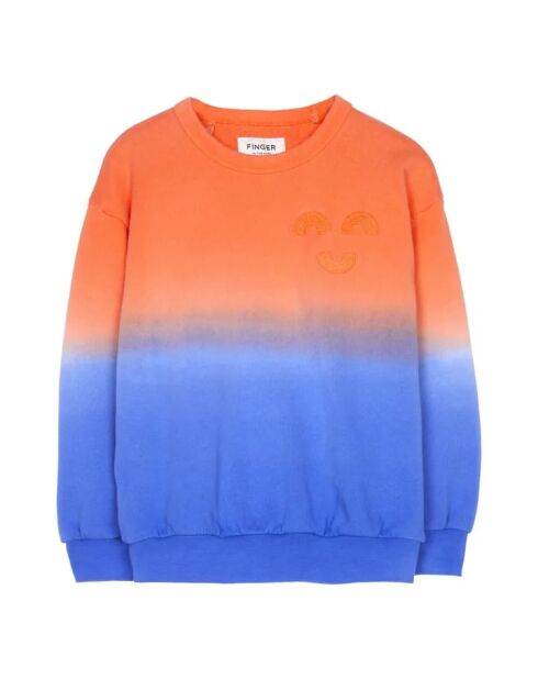 Sudadera naranja Wave Tie and Dye