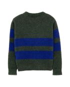 Pull Michael Rayé  vert foncé