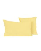 Funda de almohada Limy Straw de lino y algodón, 80 x 80 cm