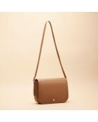 Schultertasche Adèle aus Leder cognac - 280 x 190 x 85 mm
