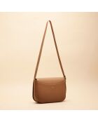 Schultertasche Adèle aus Leder cognac - 280 x 190 x 85 mm