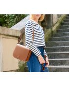 Schultertasche Adèle aus Leder cognac - 280 x 190 x 85 mm