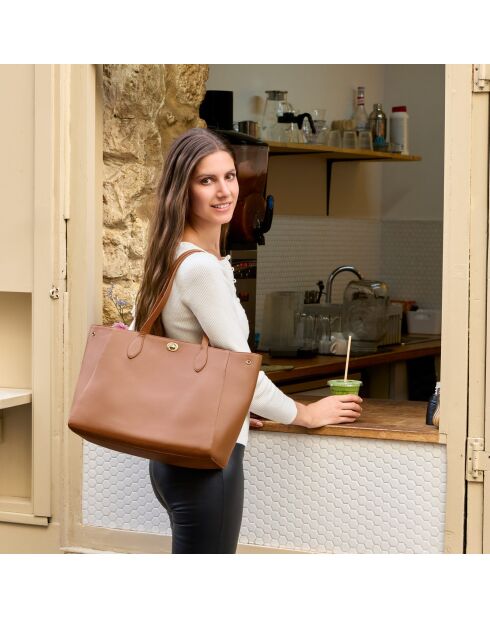 Borsa Camille Noisette in pelle - 371 x 272 x 150 mm