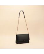 Schwarze Schultertasche Helene aus Leder - 254 x 154 x 55 mm