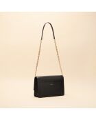 Schwarze Schultertasche Helene aus Leder - 254 x 154 x 55 mm