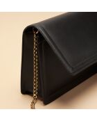 Schwarze Schultertasche Helene aus Leder - 254 x 154 x 55 mm